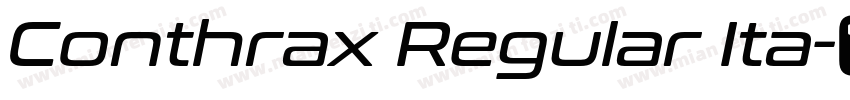 Conthrax Regular Ita字体转换